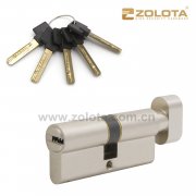 High security brass cylinder 70mm key-knob Mat