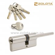 Adjustable length brass cylinder key-knob CP